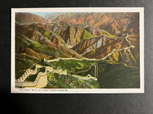 Mint China Postcard PPC The Great Wall of China Above Nankow