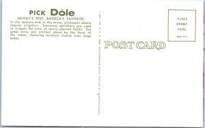 Hawaii  3 POSTCARDS     c1960s   of  DOLE  PINEAPPLE   Production