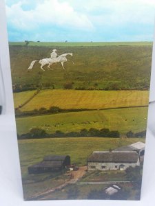 Vintage Postcard The White Horse And Farm Osmington 1970s