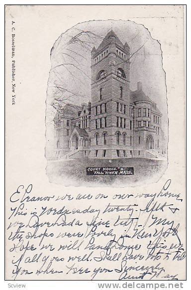 Court House Fall River, Massachusetts, PU-1904