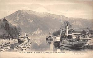 BG33183 annecy le port et la montagne de veyrier  france ship bateaux