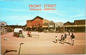 postcard Front Street, Ogallala, Nebraska