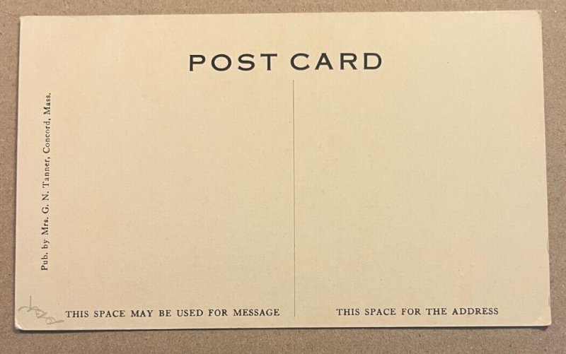 VINTAGE UNUSED POSTCARD THE MINUTE MAN, CONCORD, MASS.