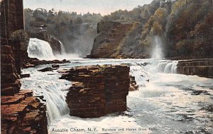 Rainbow & Horse Shoe Falls Ausable Chasm, New York, USA Unused 