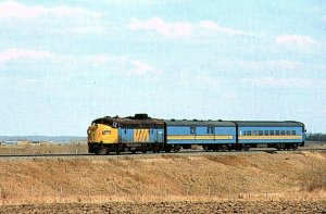 VINTAGE TRAIN 103 SASKATCHEWAN EDMONTON ALBERTA CANADA CHROME POSTCARD P470