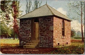 Shell Chapel at St. Mary's of the Woods Terre Haute IN Vintage Postcard B69