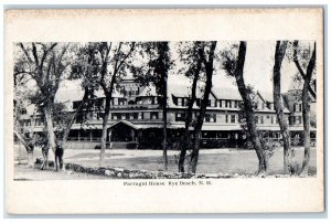 c1920's Farragut House View Entrance Ground Rye Beach New Hampshire NH Postcard