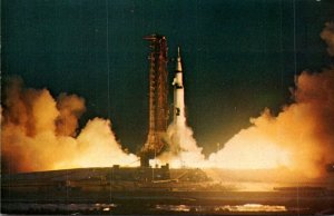 NASA Kennedy Space Center Saturn 501 Apollo Saturn V Lift-Off From Complex 39A