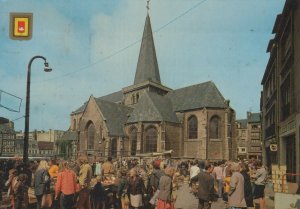 France Postcard - Boulogne-Sur-Mer - St Nicolas Church, Market Day   RR7789