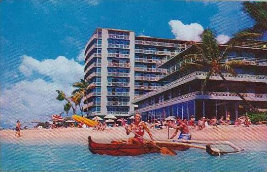 Hawaii Oahu The Reef Hotel on The Beach At Waikiki