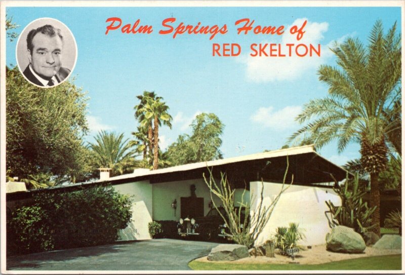 Postcard Palm Springs - Home of Red Skelton