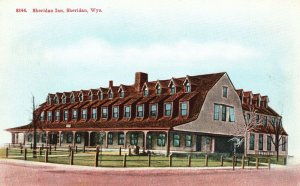 Vintage Postcard Sheridan Inn Historic Hotel Building Sheridan Wyoming Herbert