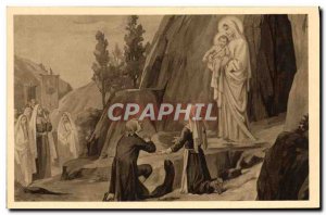 Old Postcard Notre Dame Du Laus Apparition of the Virgin to the cave of Ovens