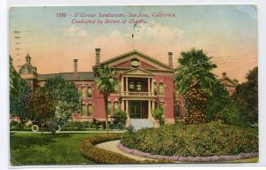 O'Connor Sanitarium San Jose California 1922 postcard