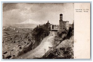c1905 Gateway To City Mt. Tacoma City Hall Tower Tacoma Washington WA Postcard