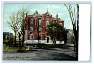 c1909 High School Building Haverhill, Massachusetts MA Antique Unposted Postcard 