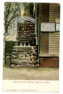 MA - Plymouth. Elder Brewster Spring