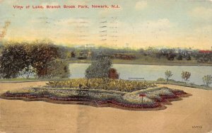 View of Lake, Branch Brook Park in Newark, New Jersey