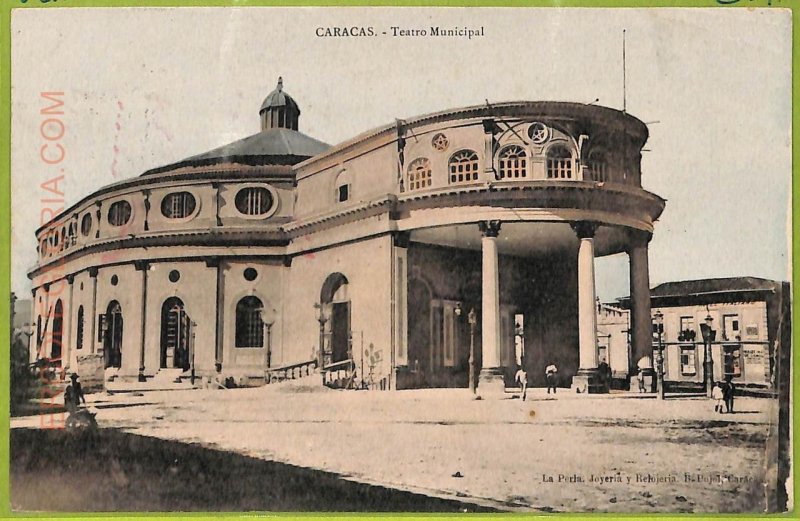 af2875 - VENEZUELA - VINTAGE POSTCARD - Caracas - Teatro Municipal