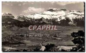 Old Postcard The Belies French Alps Mens General view Chatel