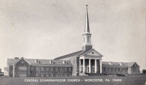 Postcard Central Schwenkfelder Church Worcester PA