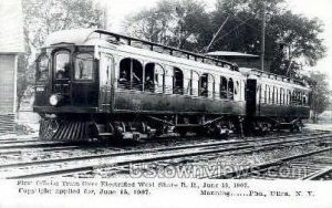 Repro - First Official Train - Utica, New York