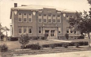 D57/ Superior Nebraska Ne Real Photo RPPC Postcard 1939 High School Building