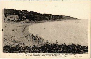 CPA Treboul- La Plage des Sables Blancs et la Pointe de Lelde FRANCE (1026745)