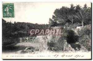 Postcard Old Cap d'Antibes Eilenroc rocks