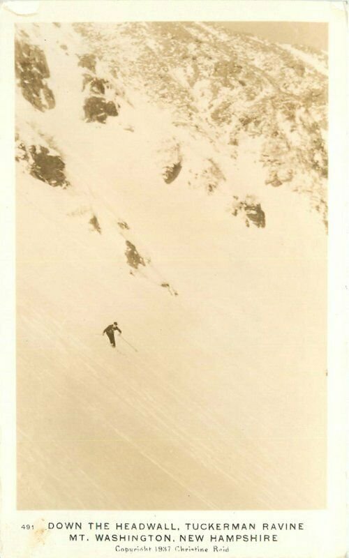 Tuckerman Racine Mt Washington New Hampshire RPPC Photo Postcard 20-12616