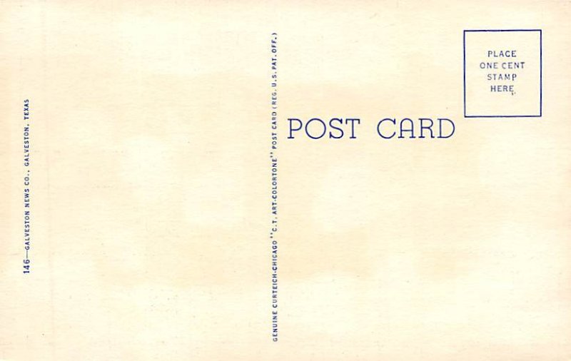 Hotel Galvez View Of Gulf And Boulevard - Galveston, Texas TX