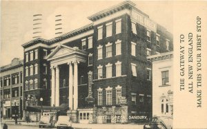 Connecticut Danbury Hotel Green roadside Collotype occupation Postcard 22-10279