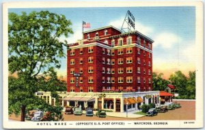 Postcard - Hotel Ware - Waycross, Georgia