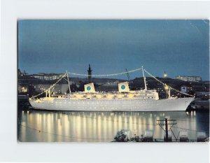 Postcard MS Gripsholm Swedish American Line