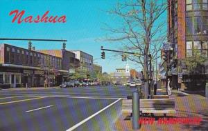 New Hampshire Nashua Main Street Looking North