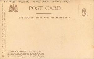 C-1905 President Garfield RPPC Photo Postcard Tuck undivided 12243