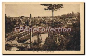 Old Postcard Vire Panoramic view