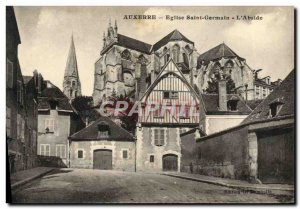 Old Postcard Auxerre Church of Saint Germain L & # 39Abside