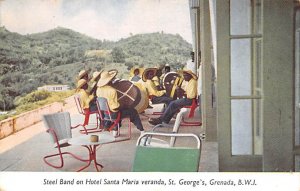 Steel Band on Hotel Santa Maria Veranda St. George's Grenada Unused 