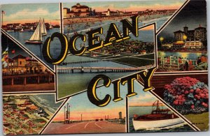 Postcard NJ Ocean City multiview