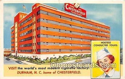 Tobacco Factory Chesterfield Factory Durham, NC, USA 1955 