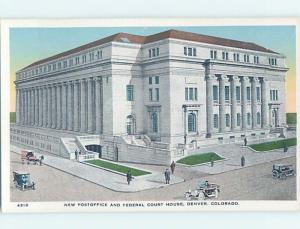 c1920 NEWLY BUILT FEDERAL COURT HOUSE AND POST OFFICE Denver Colorado CO hs1330