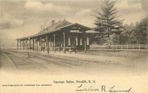 Postcard New Hampshire Meredith Passenger railroad station 1907  23-10826