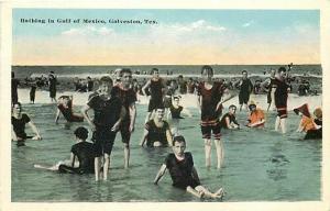 TX, Galveston, Texas, Gulf of Mexico, Bathing, No. 1063