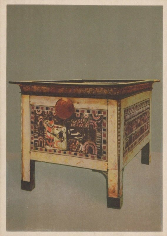 Egypt Postcard - Tut Ank Amen's Treasures, Fine Wooden Casket With Ivory RR7780