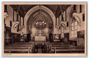 Kassel Germany Postcard Chapel Interior Altar Chair Jesus Mary Image c1930's