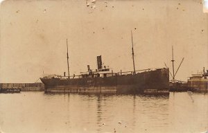 SS Sineus Real Photo Lloyd Treistino Ship Line Ship 