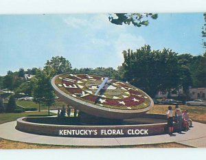 Pre-1980 FLORAL CLOCK Frankfort Kentucky KY AD3607@