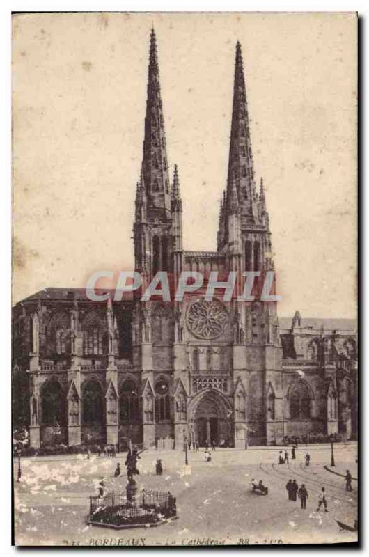 Old Postcard Bordeaux La Cathedrale