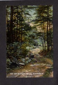 PA Road near Fording Wolf Hill Gettysburg Pennsylvania Postcard 1910 Civil War